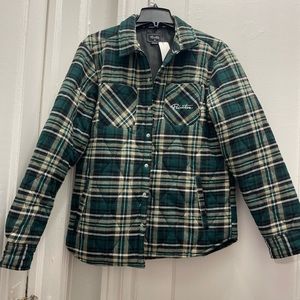 *NEW* Primitive Layne Green Hooded Flannel Shirt size medium men’s